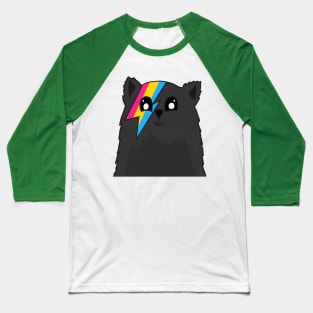 Pansexual Pride Flag Kitty Baseball T-Shirt